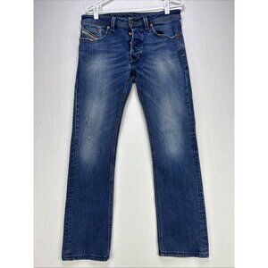 Diesel Larkee Jeans Men’s Size 32 X 29* Blue Denim Button Fly Stretch Regular